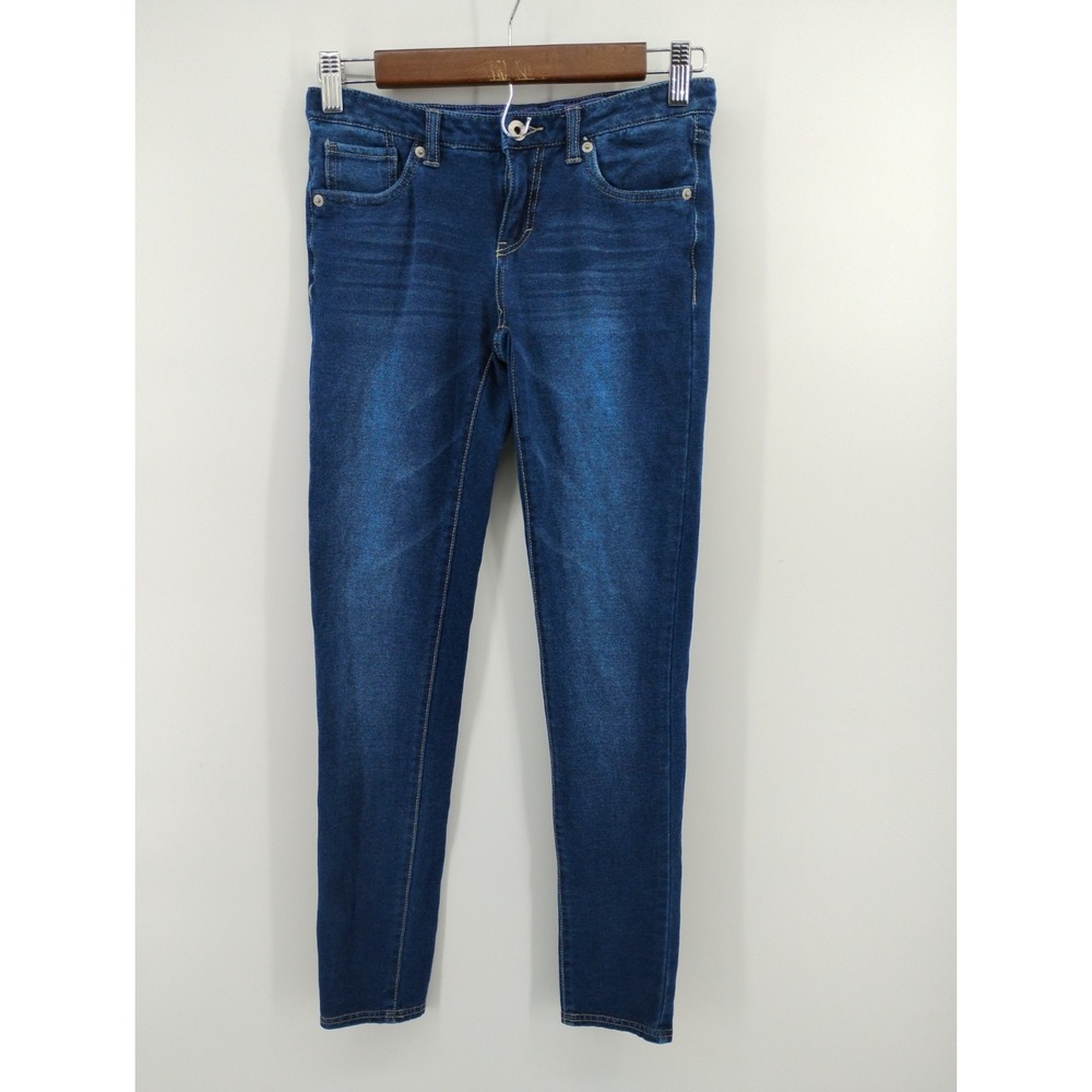 Levis 511 Slim Girls Blue Stretch Straight Denim Jeans Pants Sz 14R - Picture 2 of 10